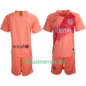 Koszulka FC Barcelona Dziecięcy Trzeci Stroje Piłkarskie 2018/19 Krótki Rękaw